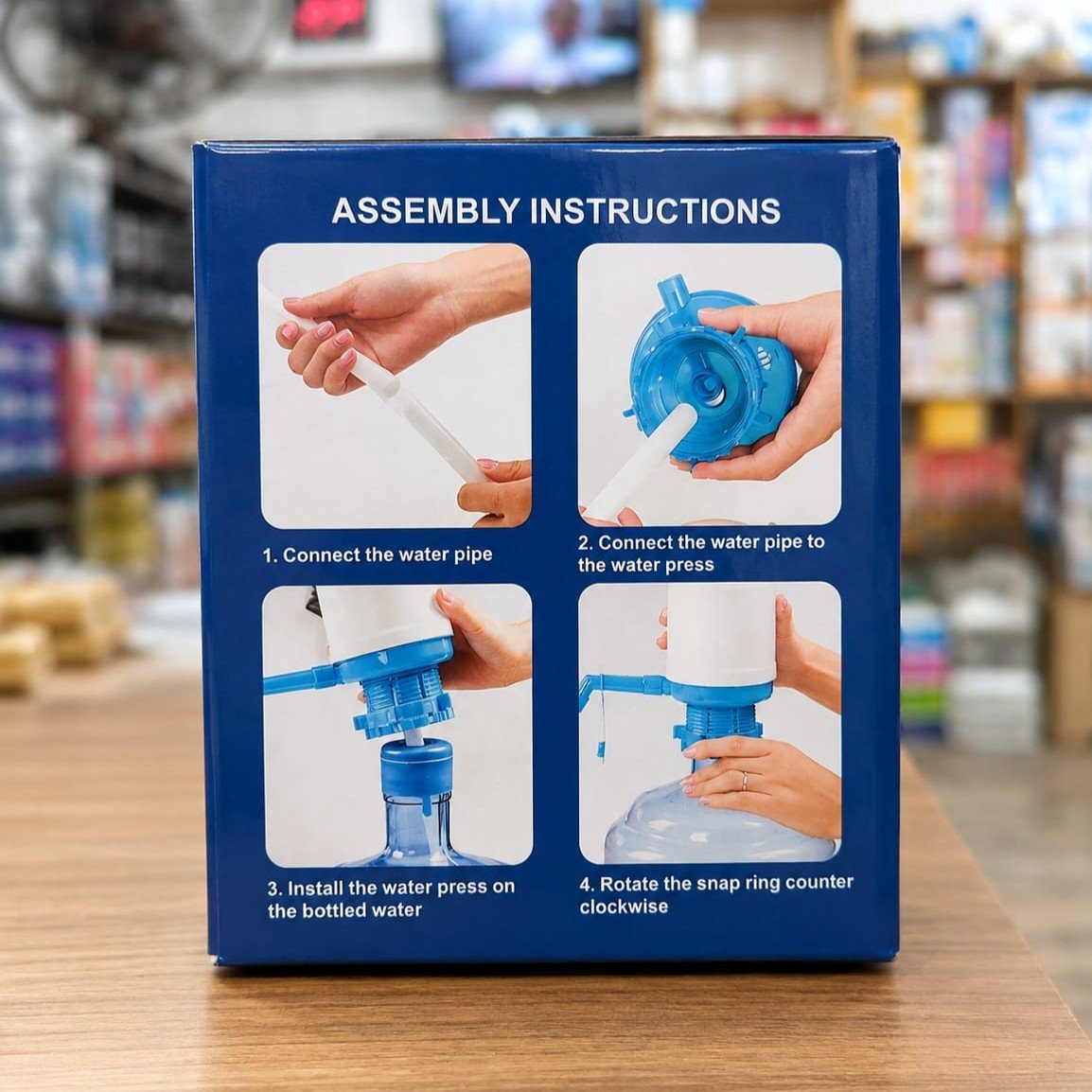 Manual Water Pump Dispenser | Hand Press Water Pump | Fits 5L/10L/15L/19L Bottles | Item H.T0053
